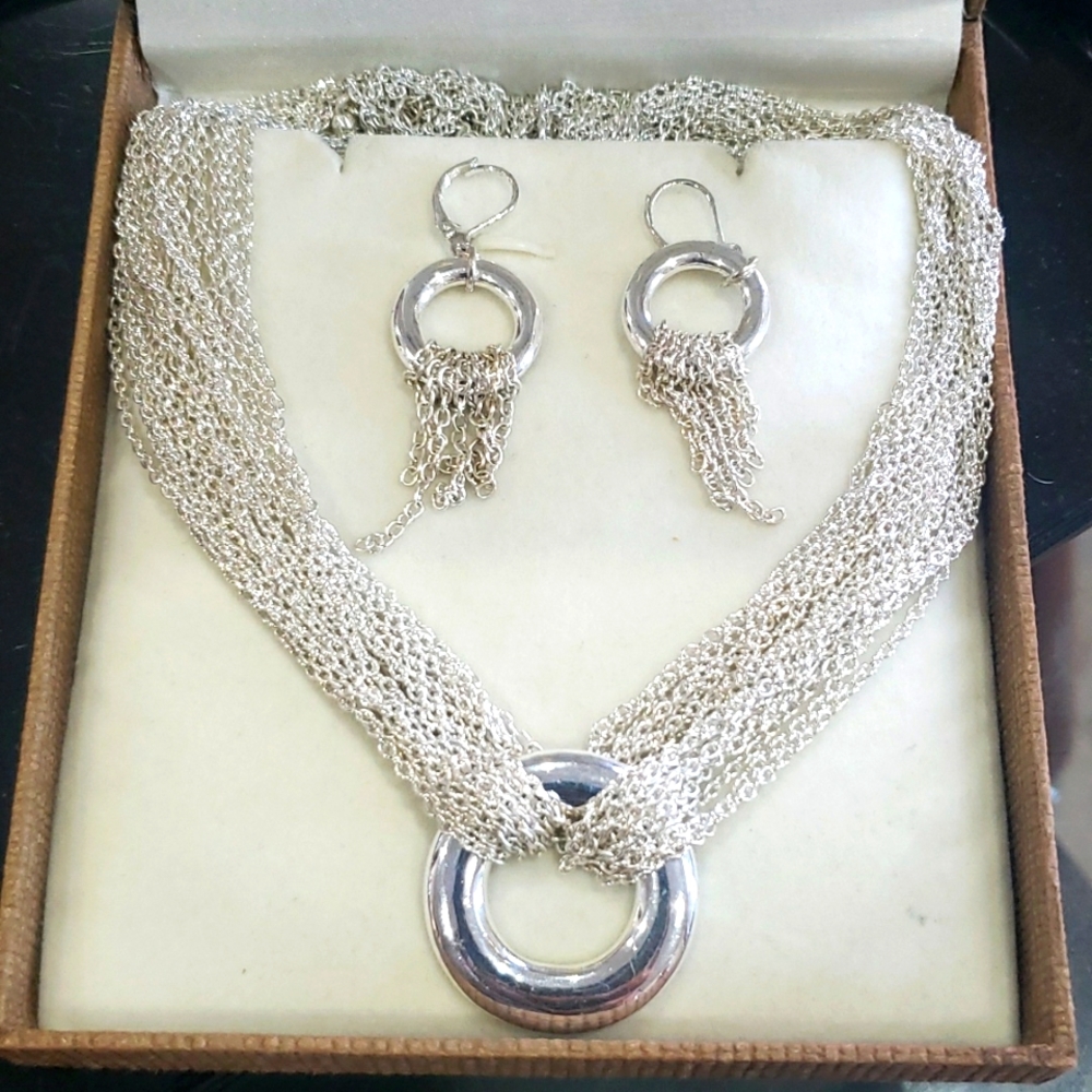 Necklace and earrings